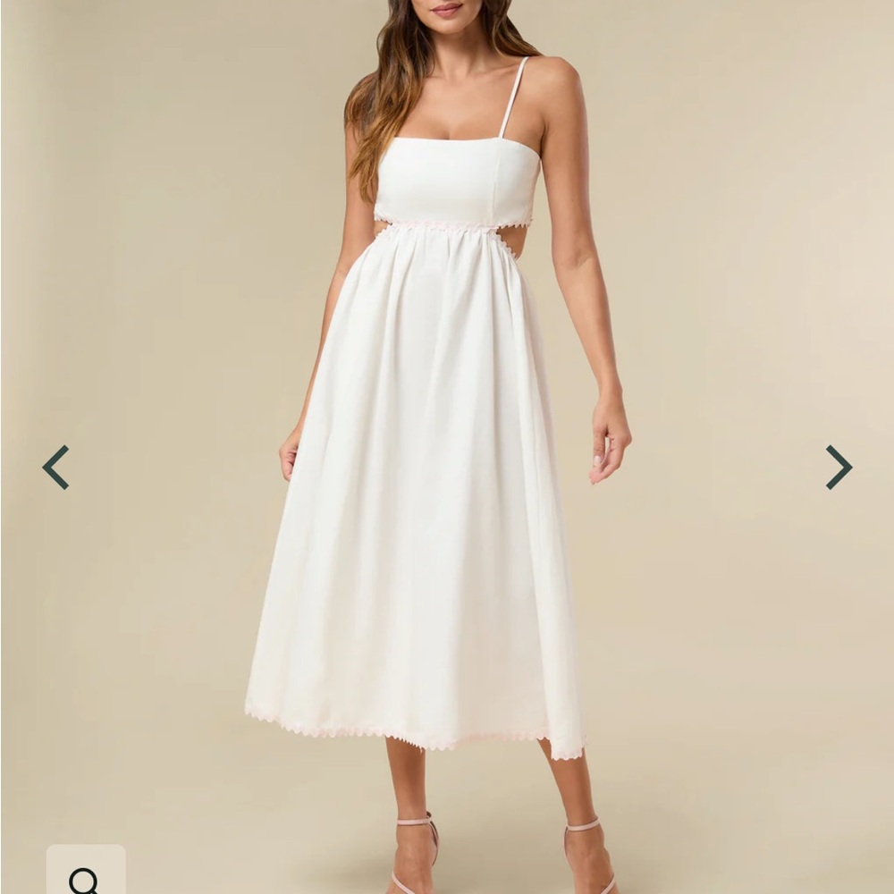 Rachel Parcell Scallop Midi Dress